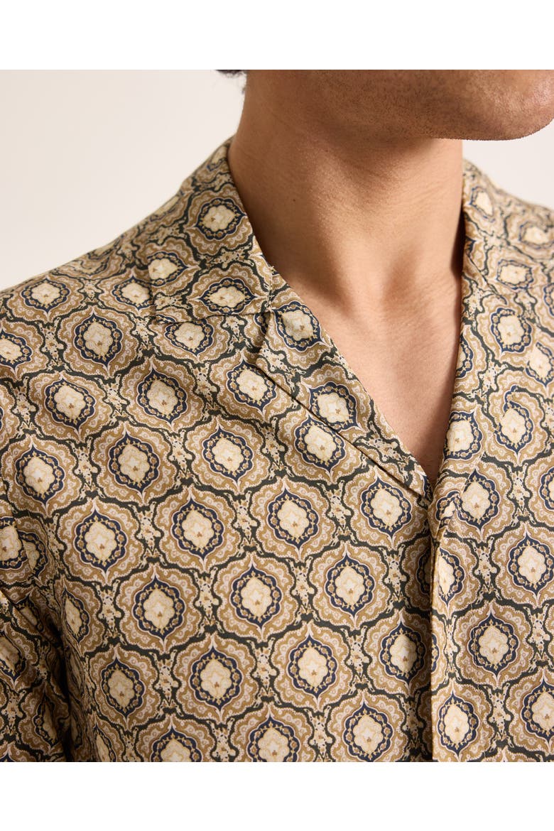 Maitan Relaxed Fit Passetto Print Shirt, Alternate, color, Bayleaf Green