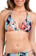 La Blanca Tropidelic Paisley Halter Bikini Top
