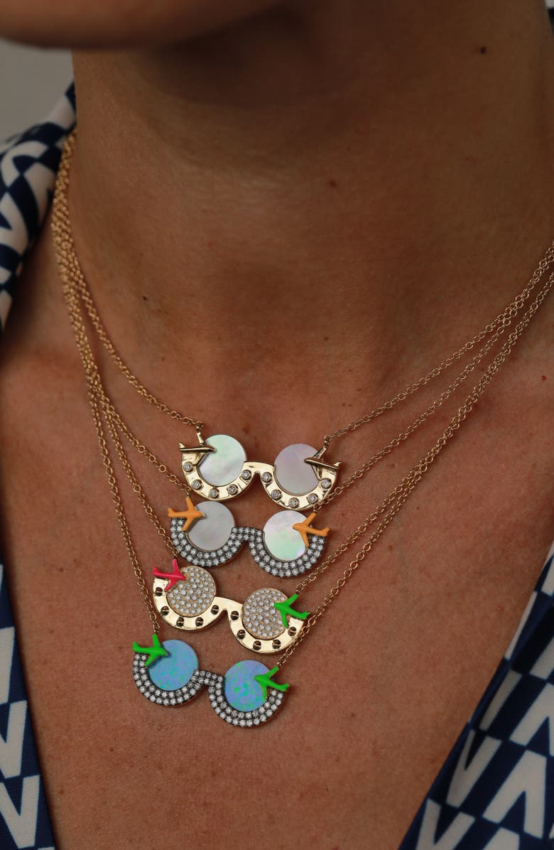 NeverNoT Travel Sunglasses Pendant Necklace, Alternate, color, 