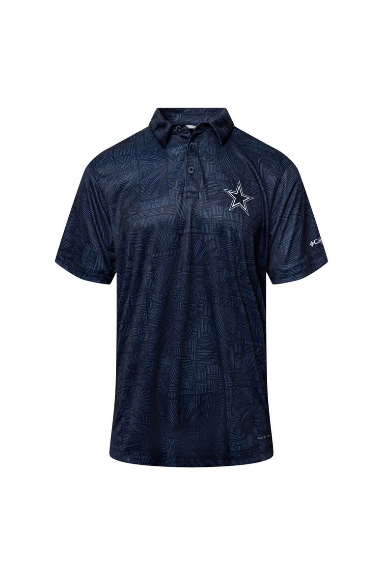 Men's Columbia  Navy Dallas Cowboys Super Terminal Tackle Polo, Alternate, color, Navy