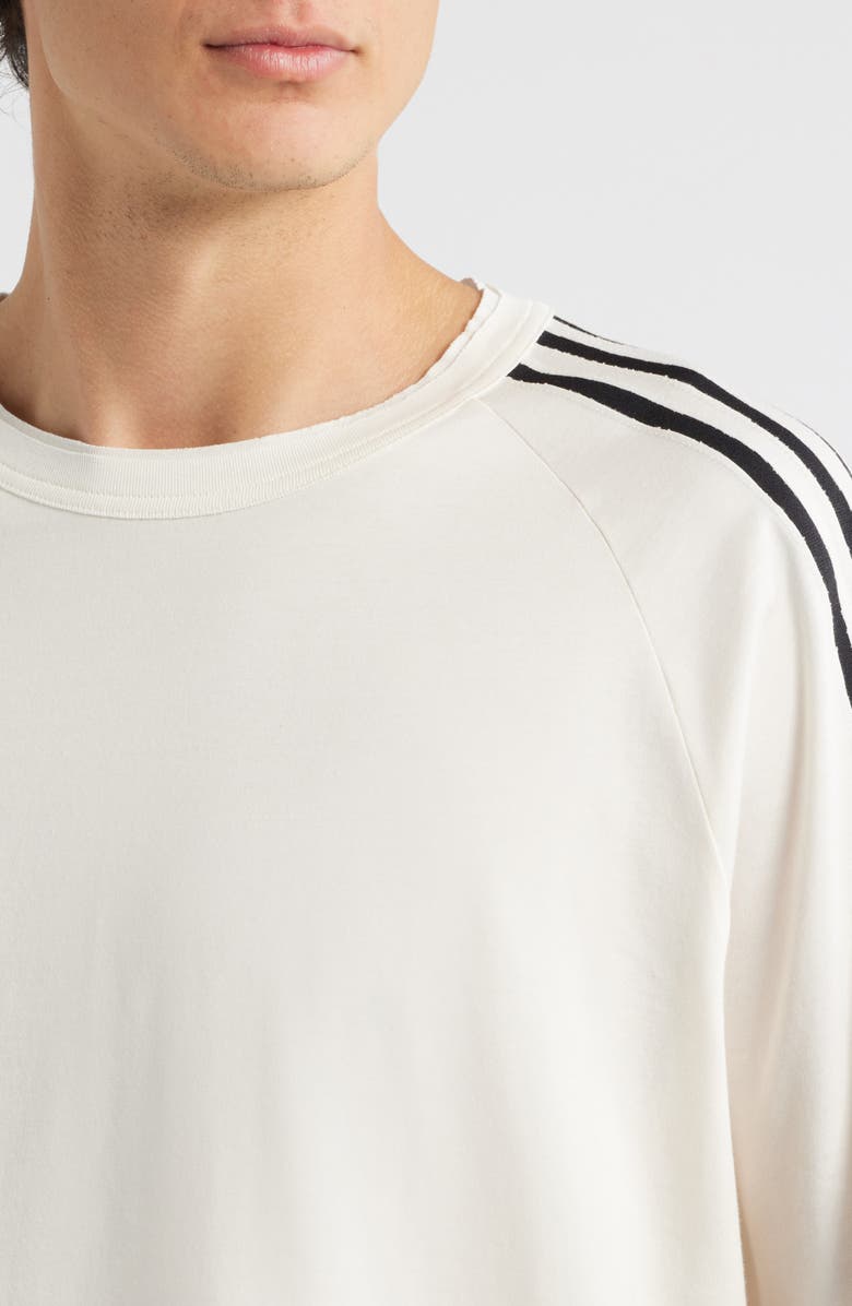 Y-3 Raw Edge 3-Stripes T-Shirt, Alternate, color, Beige