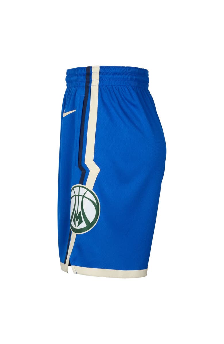 Nike Men's Nike Royal Milwaukee Bucks 2024/25 City Edition Swingman Shorts, Alternate, color,
