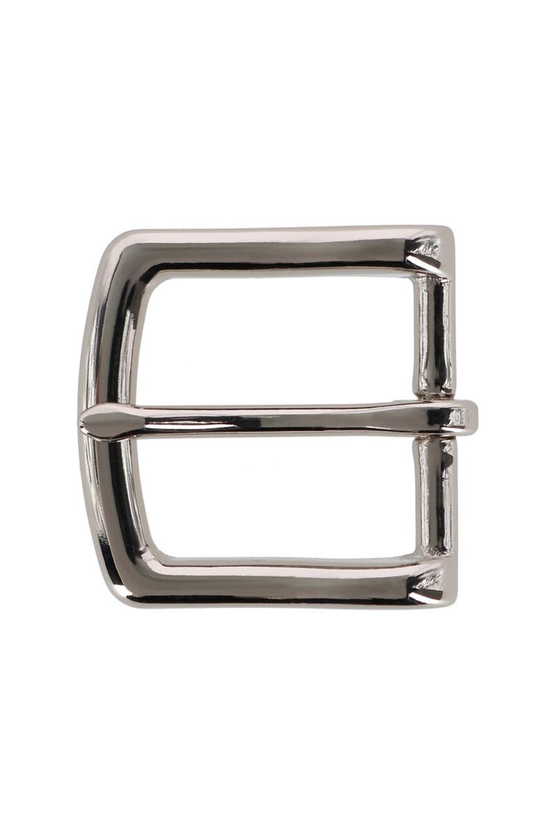 Trafalgar 32mm Solid Brass Polished Silver Single Prong Buckle, Main, color, Silver