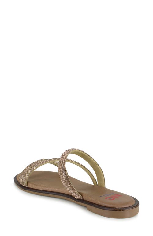 National Comfort Aranda Crystal Embellished Sandal In Platinum Suede