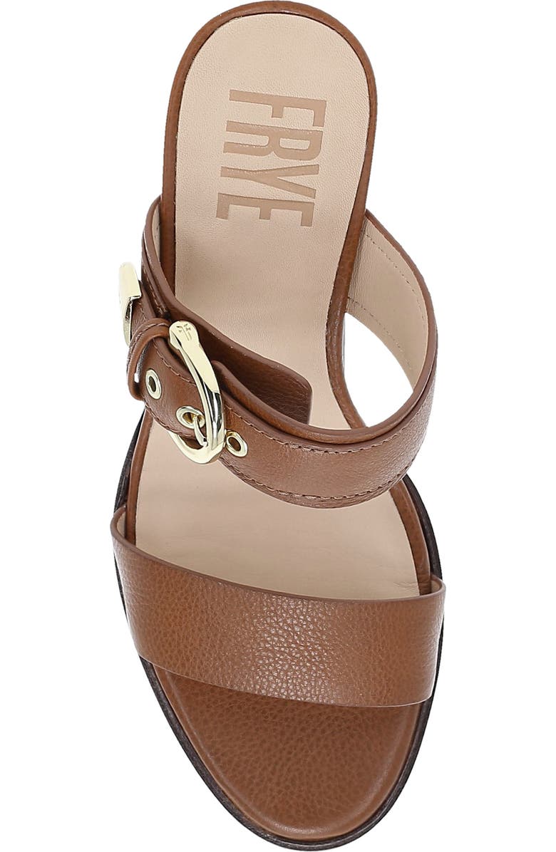 Frye Stella Buckle Sandal, Alternate, color, Dark Latte