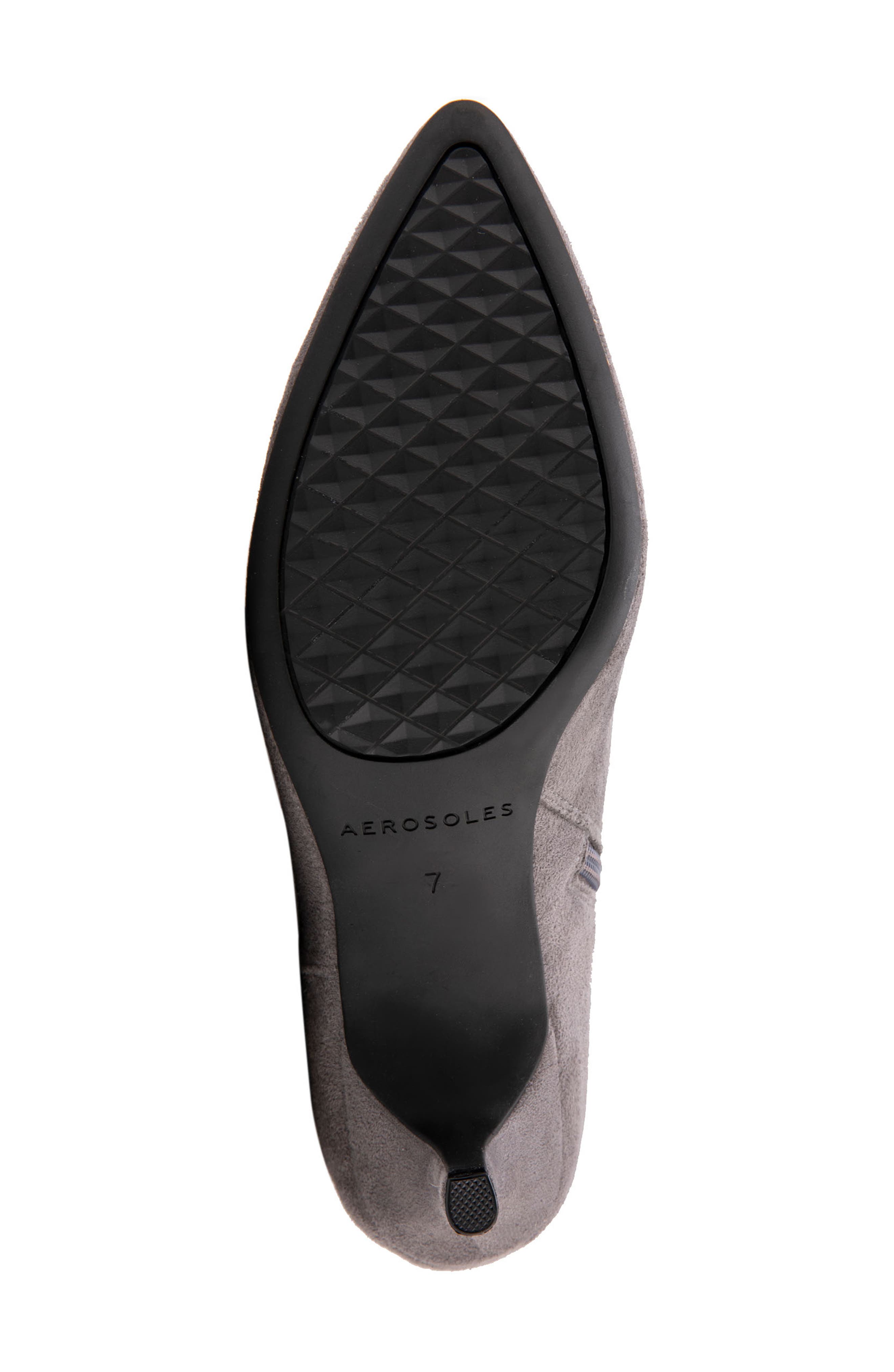 Aerosoles Epic Stretch Kitten Heel Tall Boot, Alternate, color, Thunder Grey Faux Suede