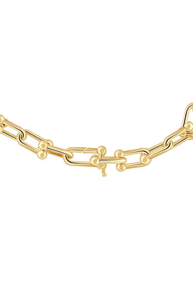 14k Gold Women's 24" Chain Necklace 26 Grams 7.5mm Thick, Alternate, color, 14k Yellow Gold