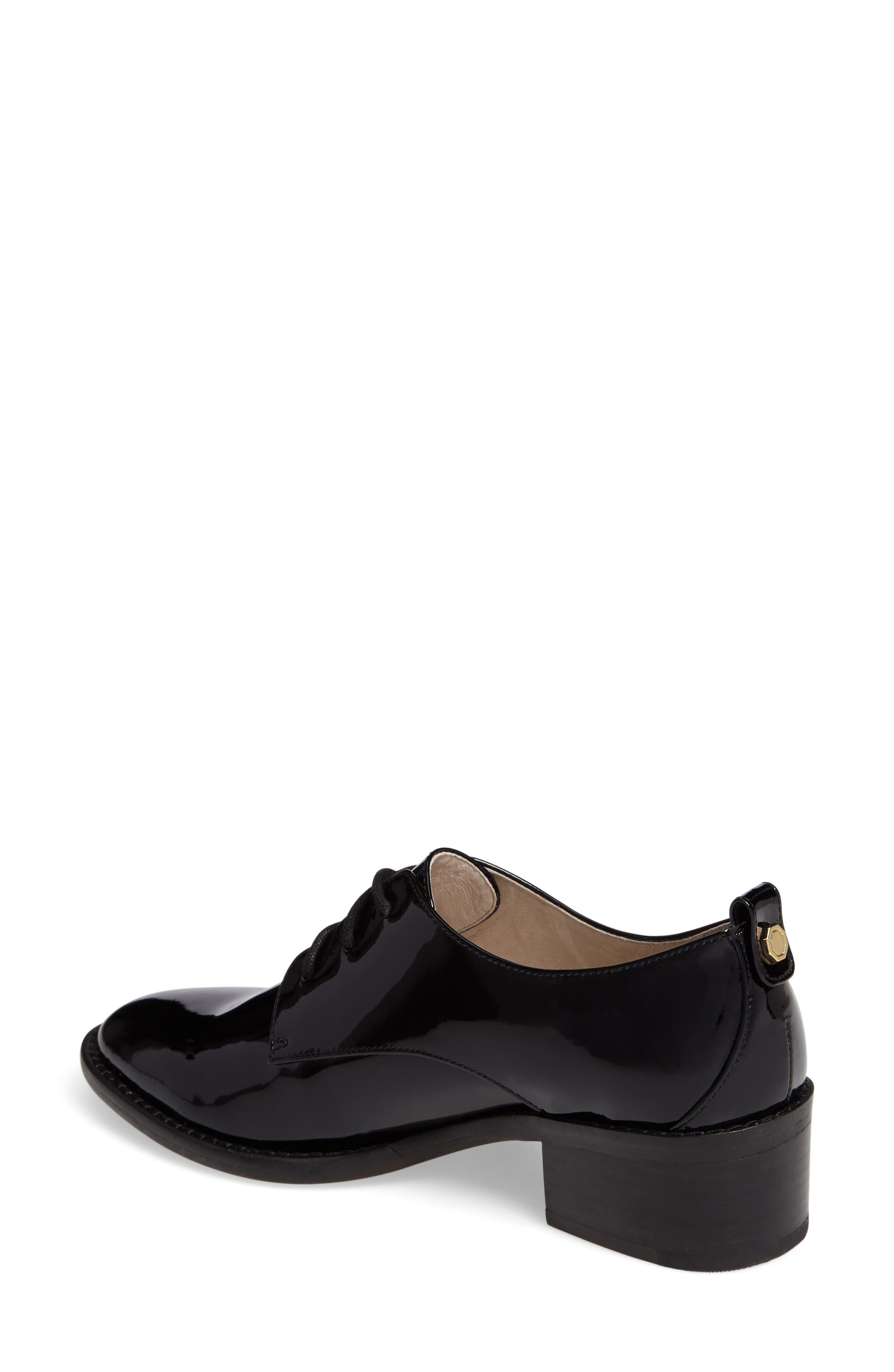 Fenn Lace-Up Oxford, Alternate, color, BLACK PATENT