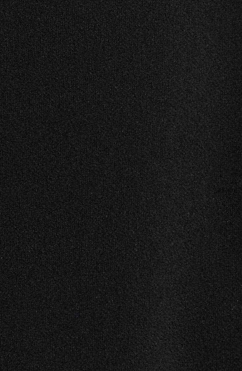 Anne Klein Shoulder Pin Asymmetric Long Sleeve Midi Dress, Alternate, color, Anne Black