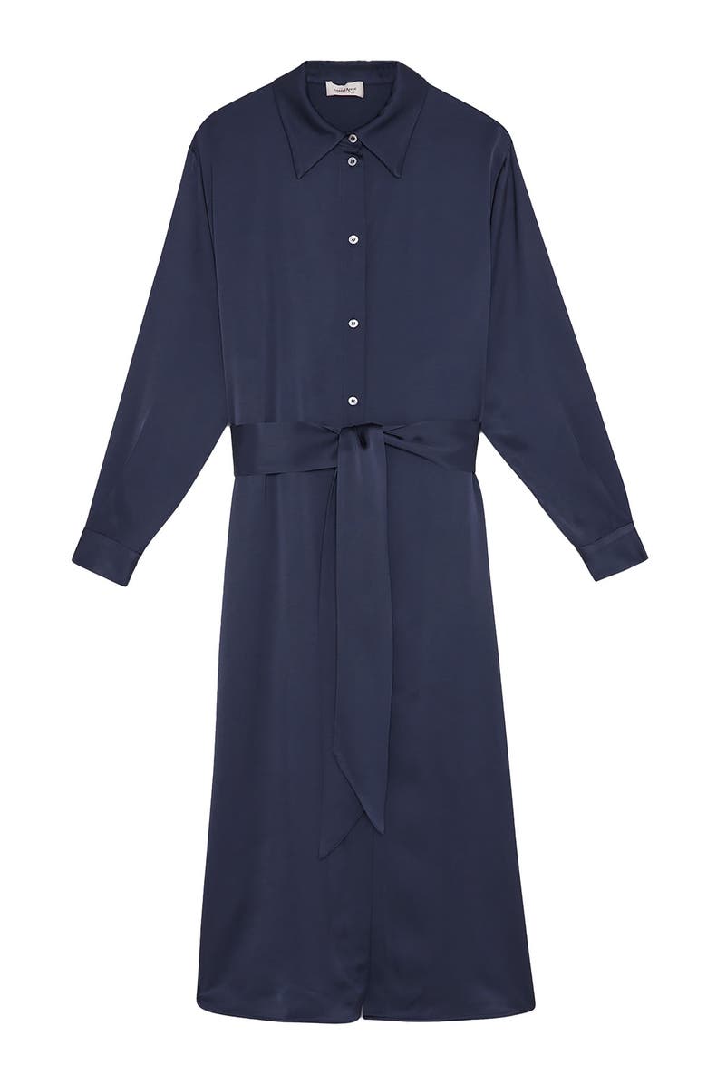 ottod'Ame Viscose Long Chemisier, Alternate, color, Blue