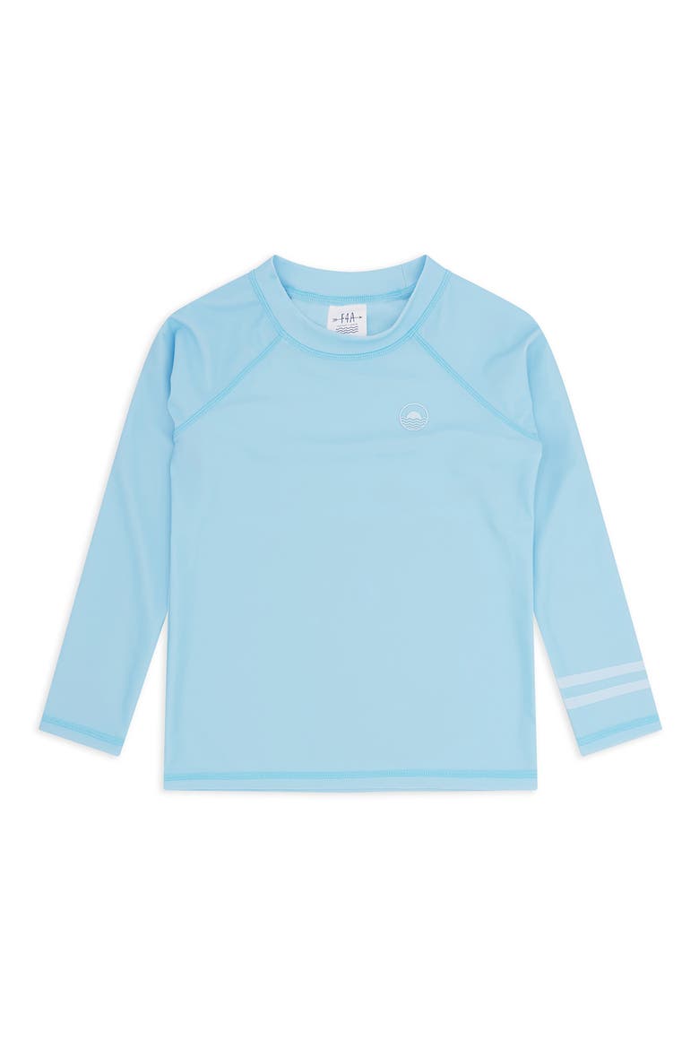 Kids' Icon Long Sleeve Rashguard, Main, color, CRYSTAL BLUE
