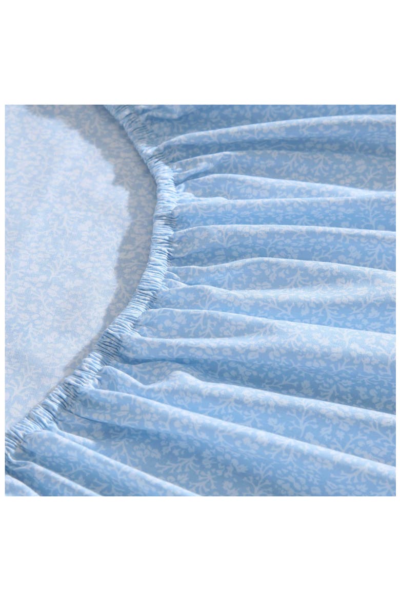 Maeve Floral 200 Thread Count Cotton Percale Sheet Set, Alternate, color, LIGHT / MEDIUM BLUE