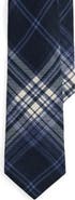 Ralph Lauren Purple Label Tonal Plaid Cashmere & Silk Tie