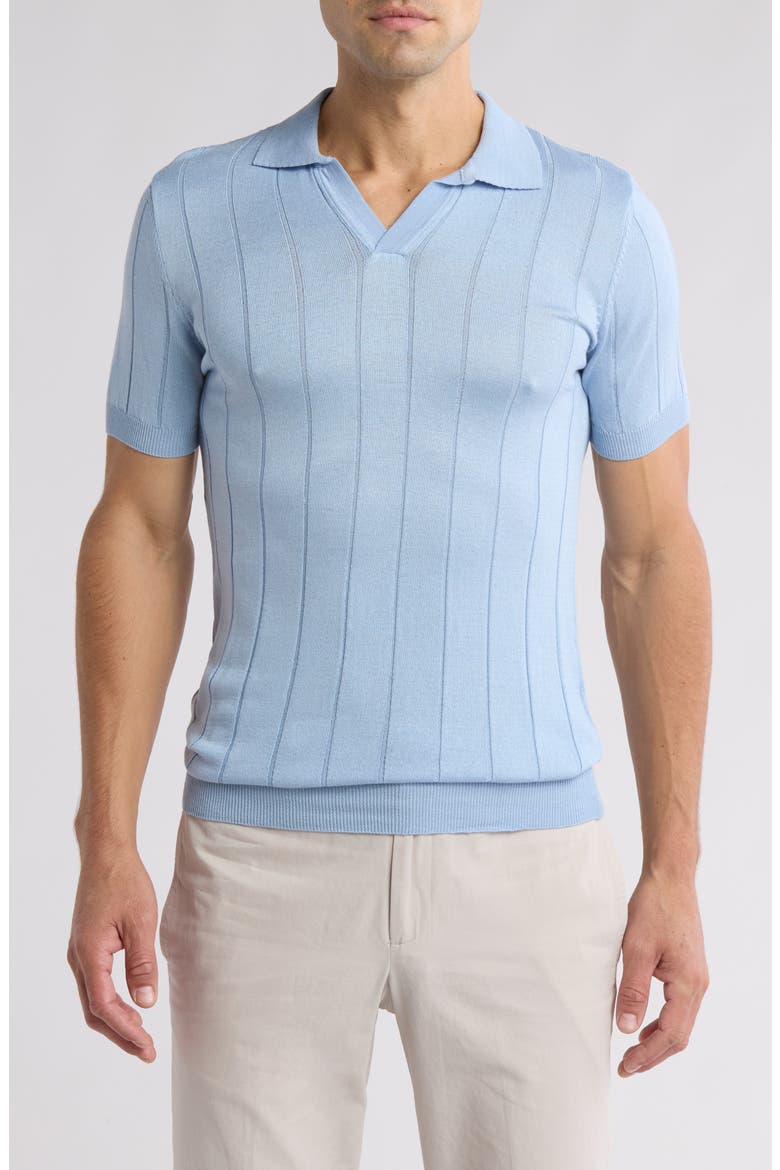 Slim Fit Polo Sweater, Main, color, BLUE