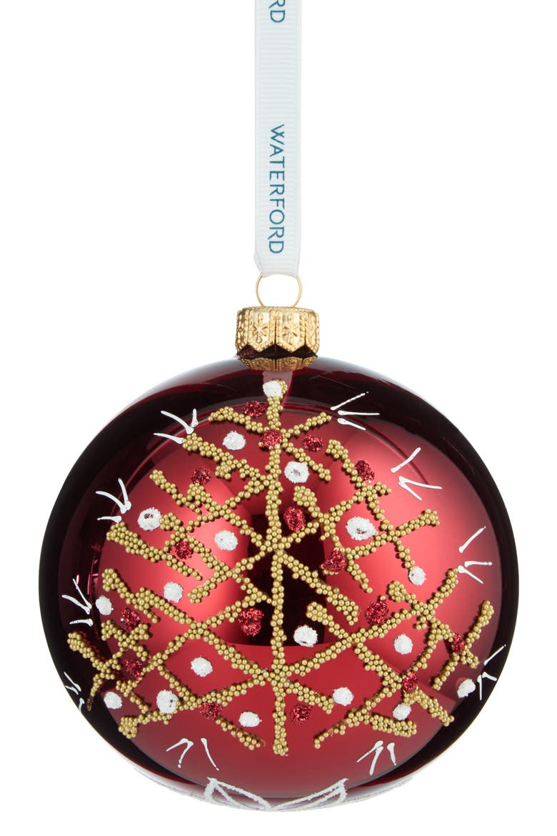 Holiday Heirlooms Winter Tree Glass Ornament, Main, color, MULTI