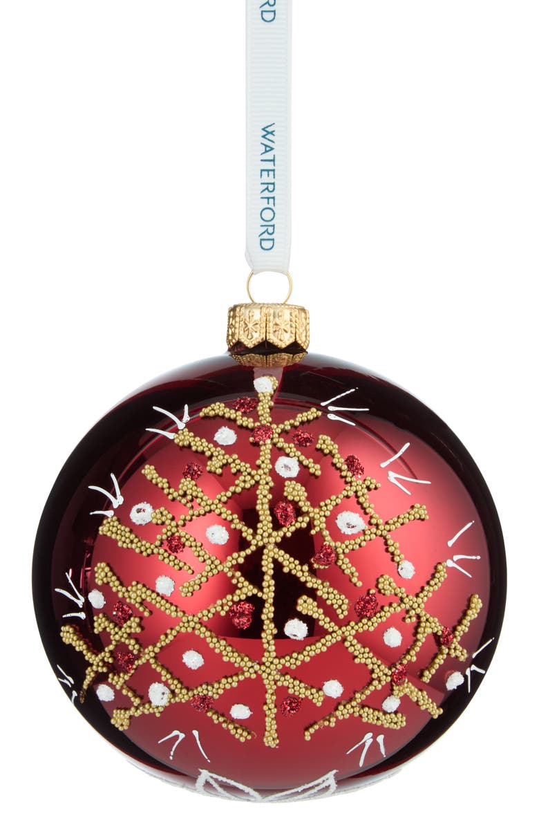 Waterford Holiday Heirlooms Winter Tree Glass Ornament, Main, color, Multi
