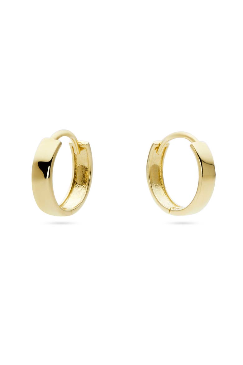 Gold Huggie Hoop Earrings - Gold Bold Hoops, Alternate, color, Gold