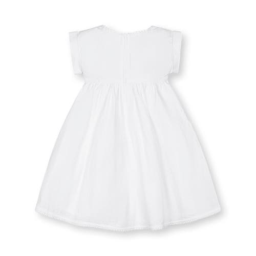 Hope & Henry Girls' Organic Seersucker Empire Waist Dress, Kids In White Seersucker