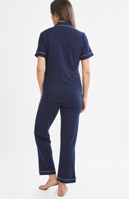 ANGEL MATERNITY ANGEL MATERNITY MATERNITY AND NURSING BUTTON FRONT PAJAMA SET 