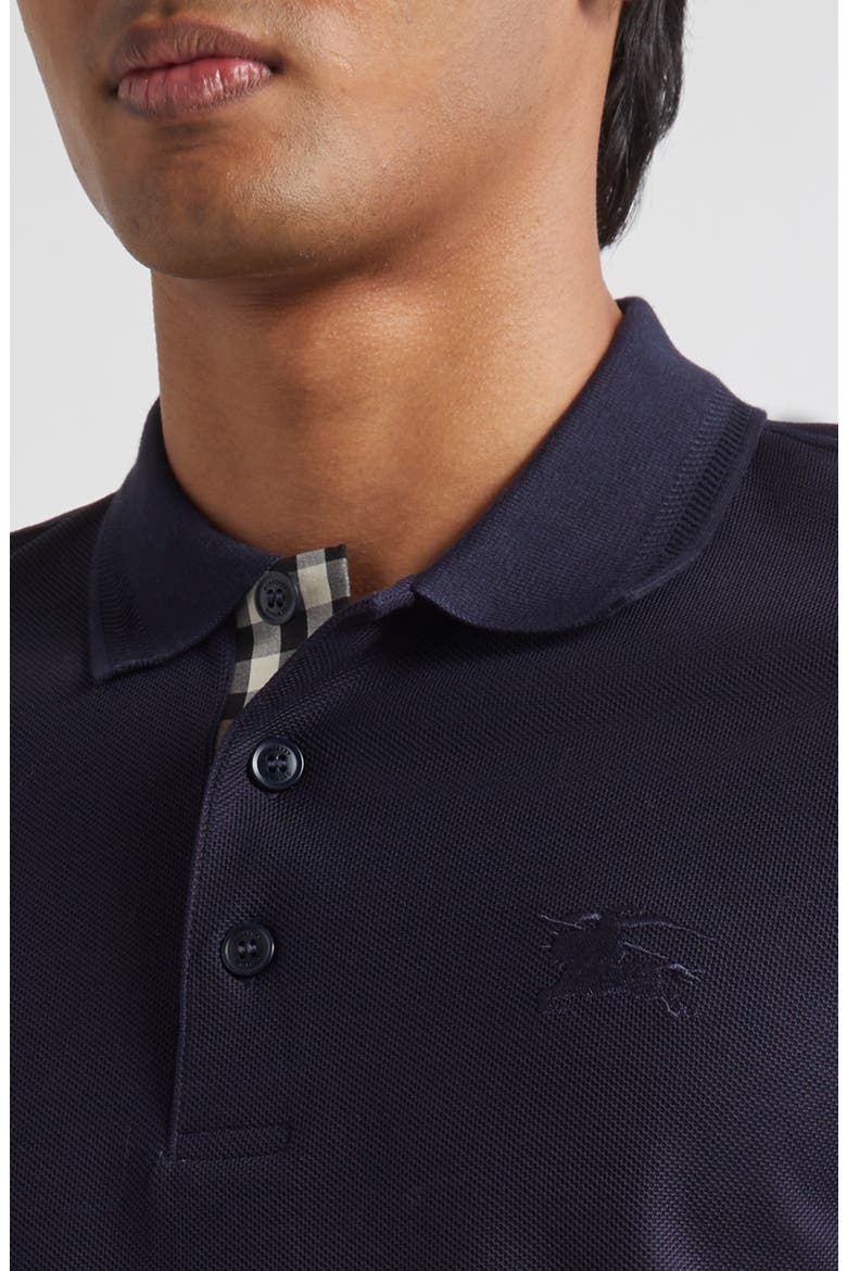 Eddie EKD Embroidered Cotton Piqué Polo, Alternate, color, COAL BLUE