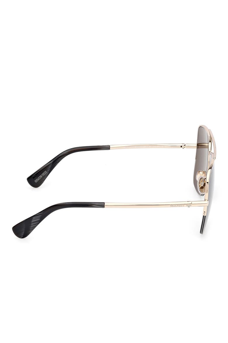 59mm Pilot Sunglasses, Alternate, color, PALE GOLD/ BLACK HORN / OLIVE