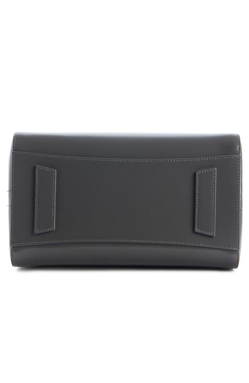 Givenchy Mini Antigona Leather Satchel In Gray