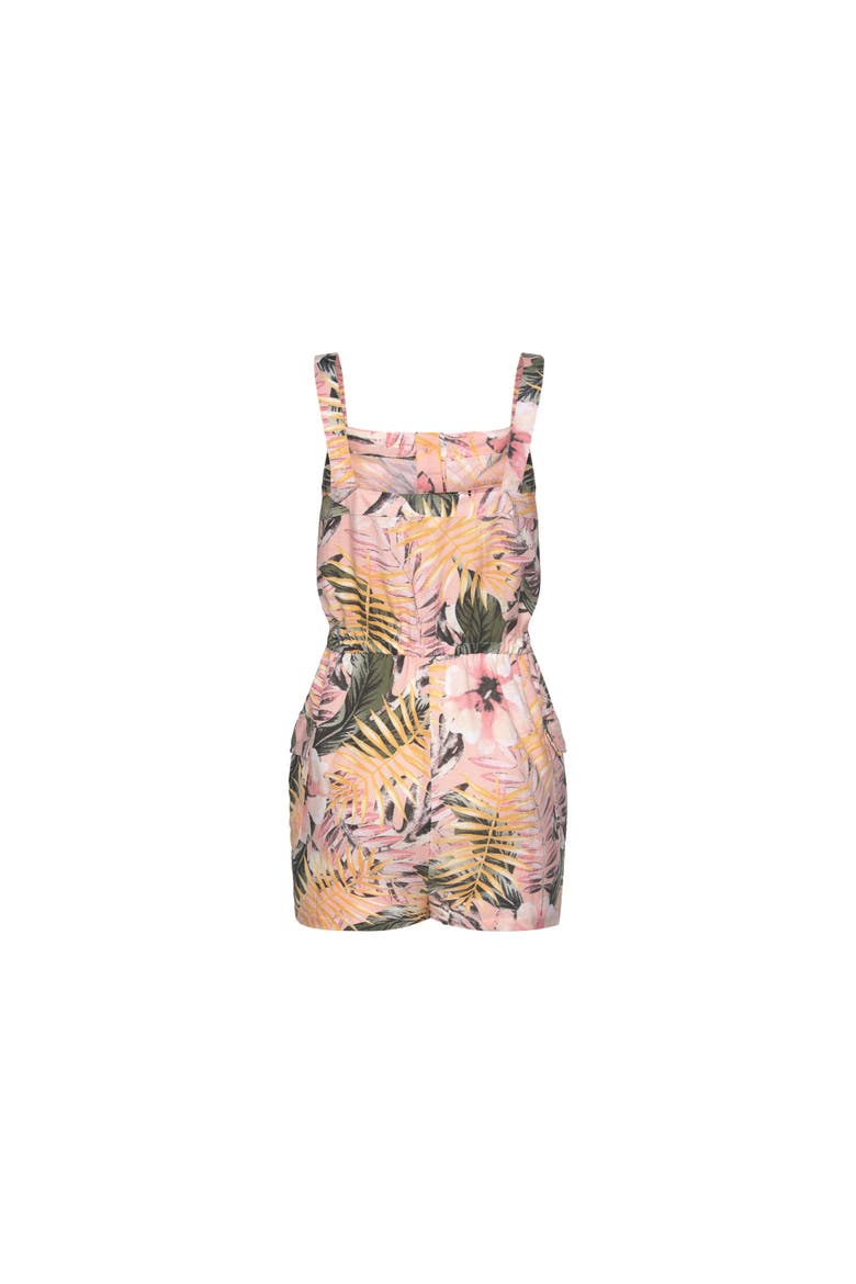 Patterned Button Detail Romper, Alternate, color, Multi Print