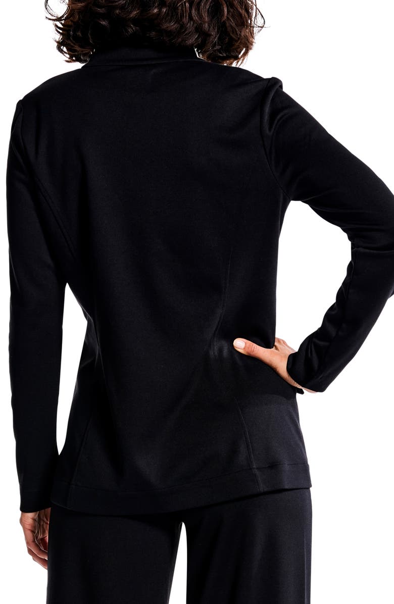 NIC+ZOE Ponte Blazer, Alternate, color, Black Onyx
