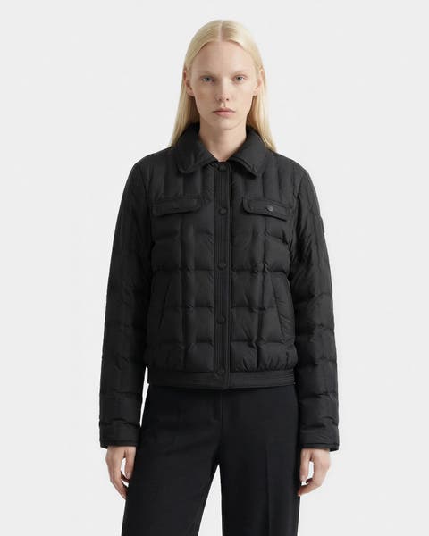 Seoul Quilted Down Shirt Jacket