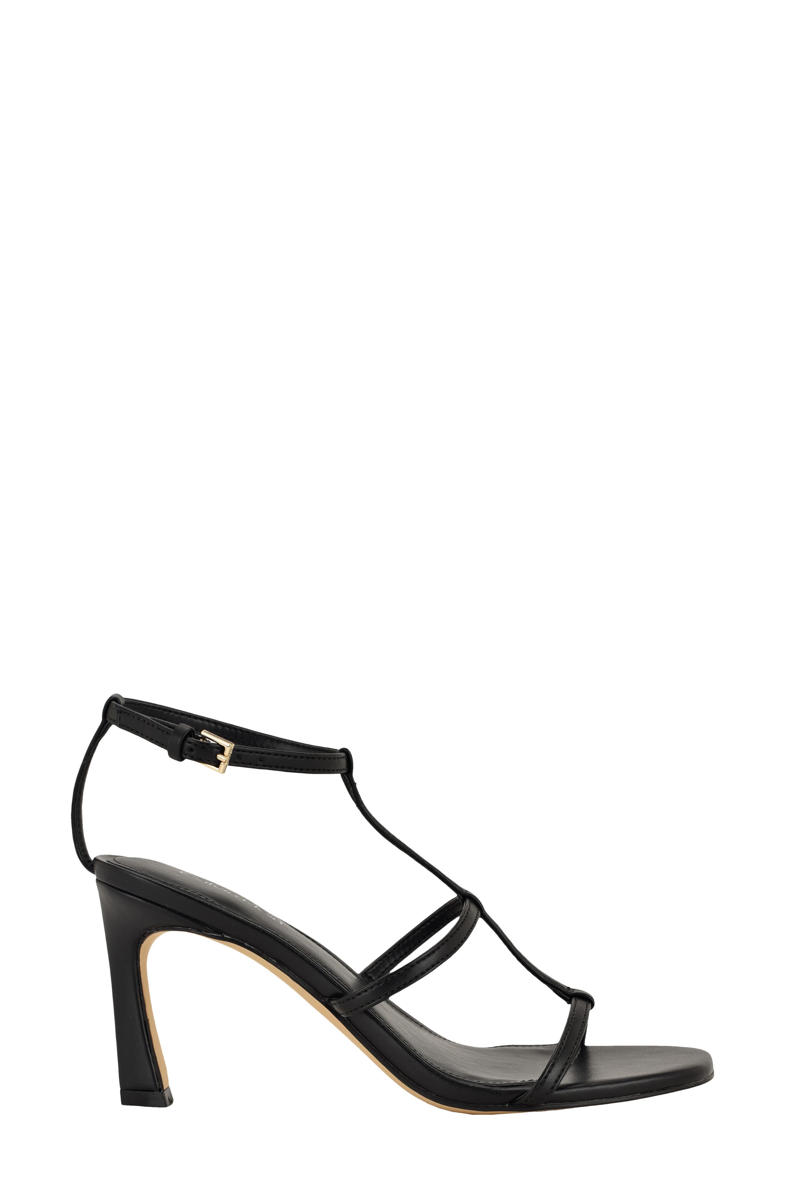 Calvin Klein Pelara Ankle Strap Sandal, Alternate, color, Black