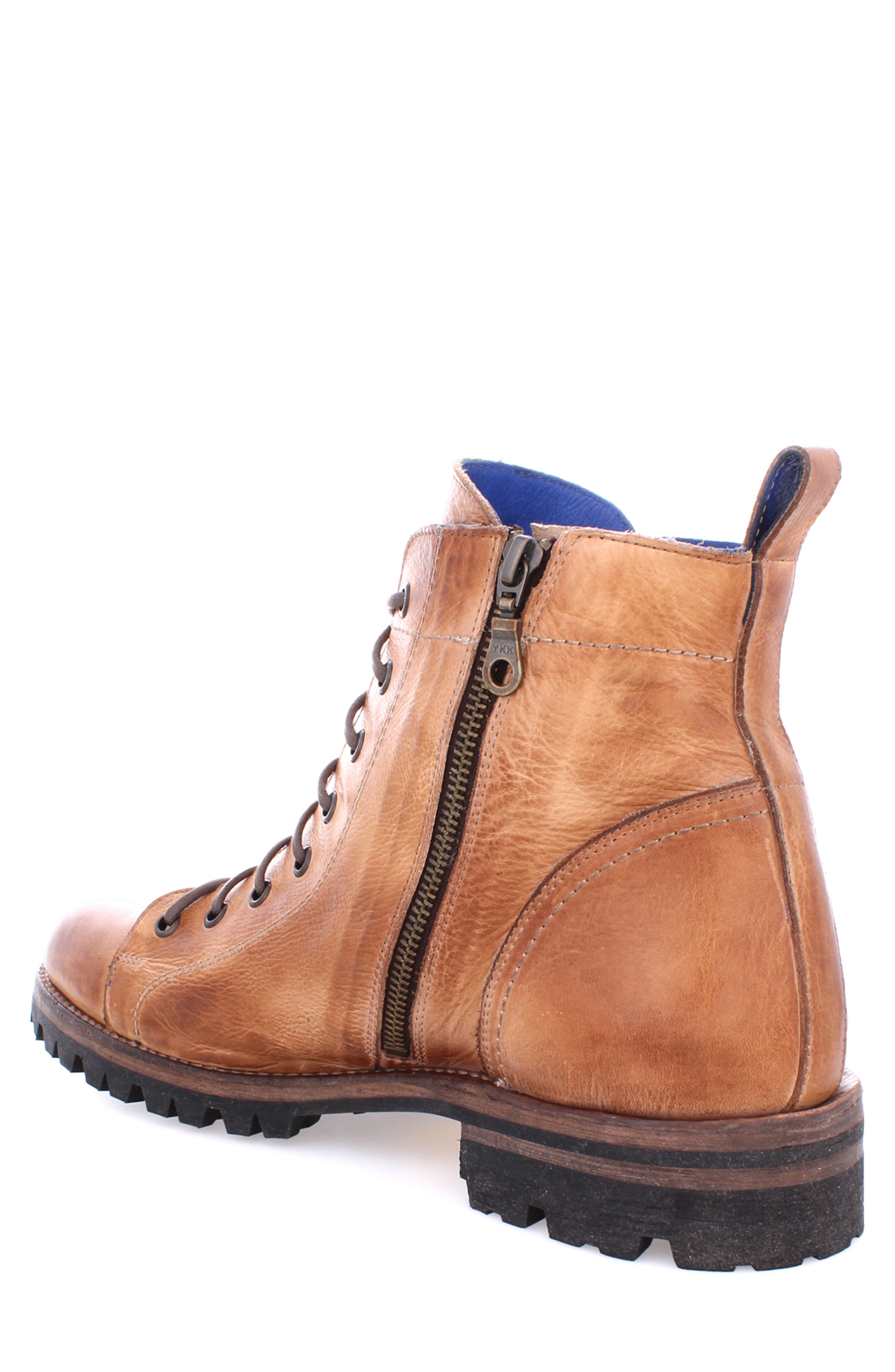 Old Bowen Trek Plain Toe Boot, Alternate, color, TAN RUSTIC