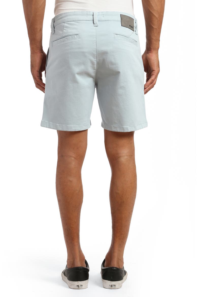 Nate Stretch Twill Flat Front Chino Shorts, Alternate, color, CELESTIAL BLUE TWILL