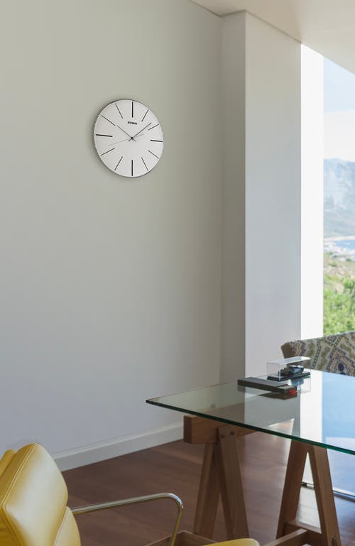 Seiko Lenox Wall Clock In White