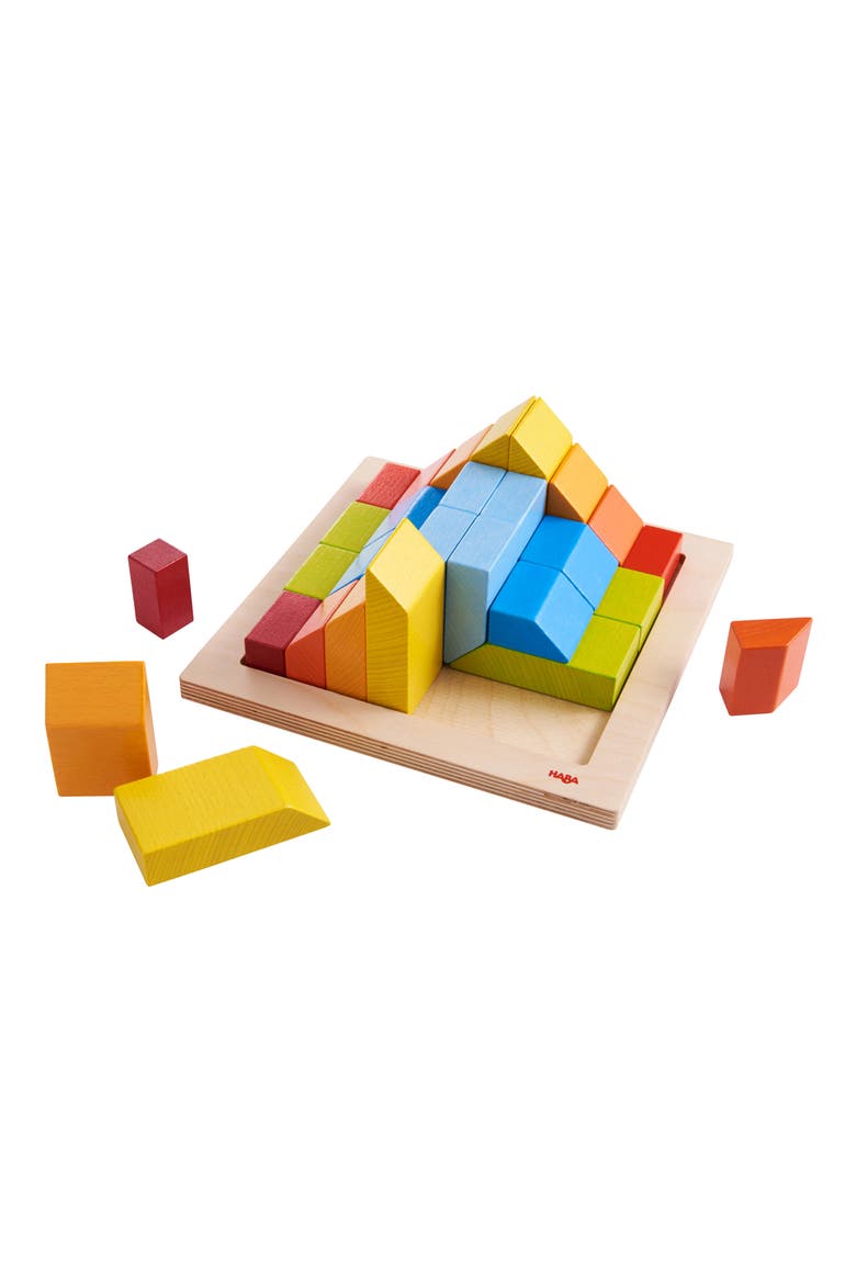 Creative Stones 3D Wooden Arranging Blocks, Main, color, MULTI