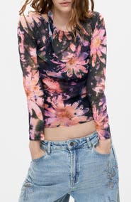 Desigual Printed Long Sleeve Top