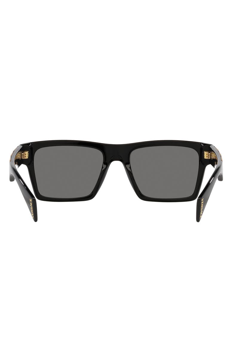 Versace 54mm Polarized Rectangular Sunglasses, Alternate, color, 
