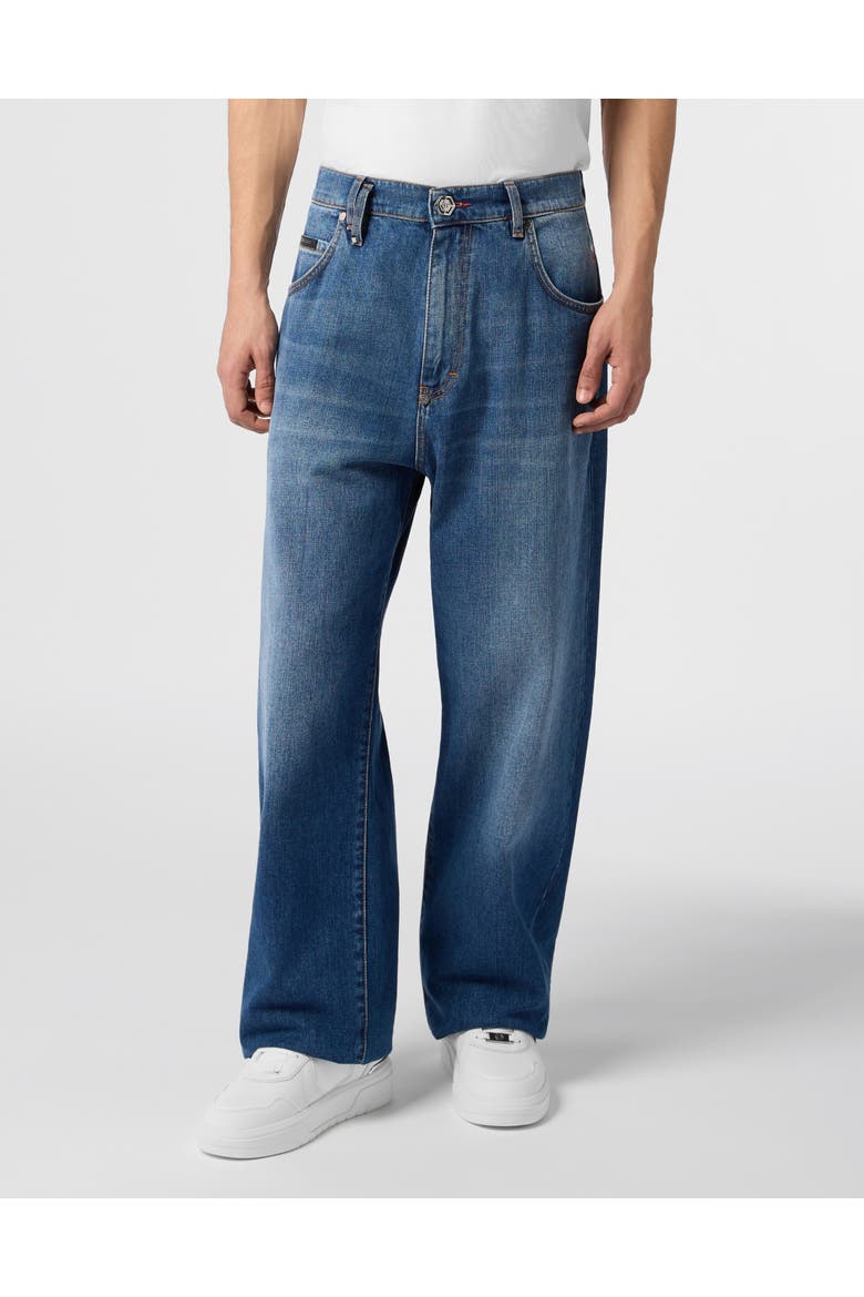 Beach Boy Fit Jeans Basic Men, Main, color, meridianblue