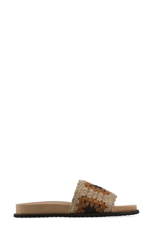 Cliffs By White Mountain Maxim Slide Sandal In Tan Multi Fabric