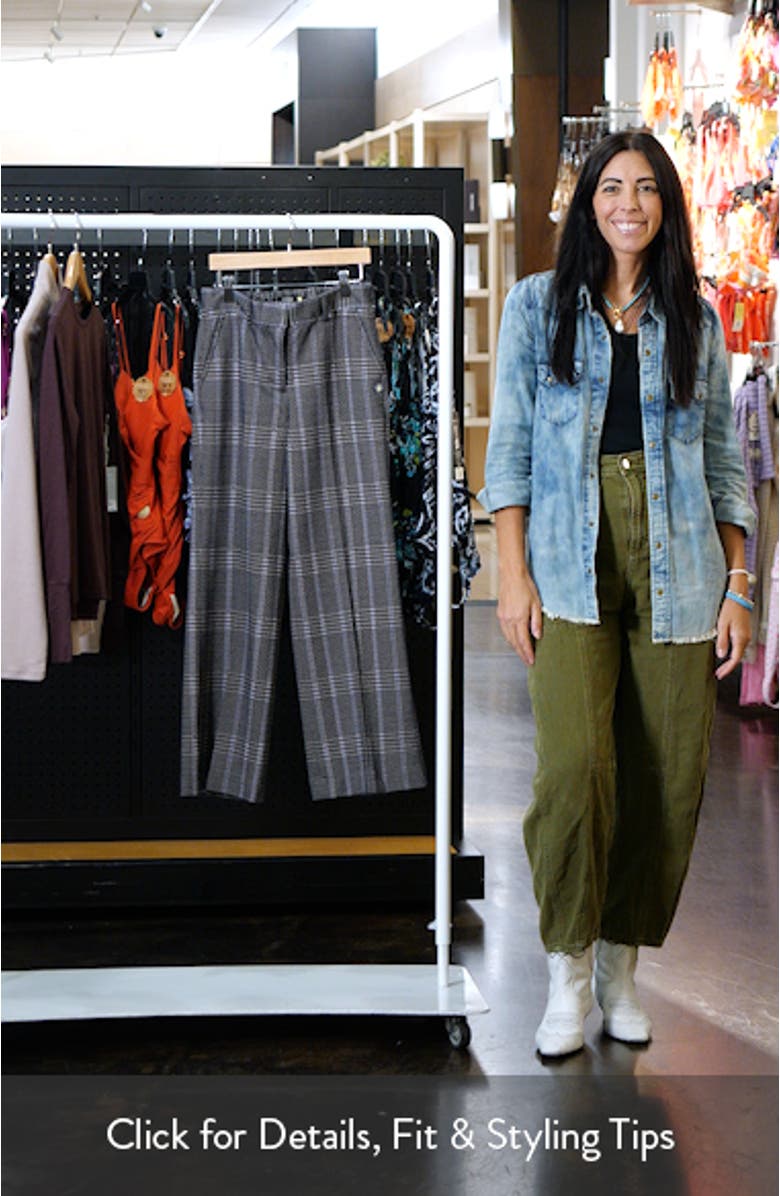 Kids' Check Wide Leg Pants, sales video thumbnail