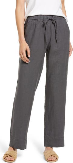 【BAON】[unisex] pintuck banding parachute wide linen P Parachute Linen Lounge Pants | Nordstrom