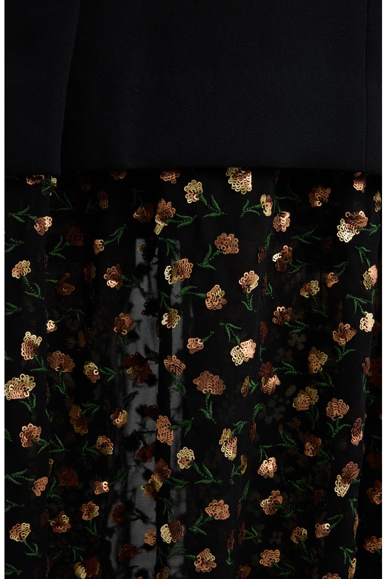 Sentista Beaded Skirt, Alternate, color, BLACK