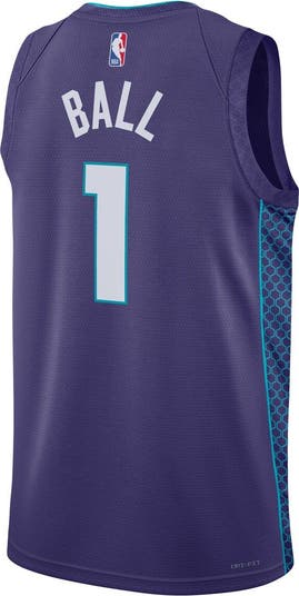 NBA Unisex Charlotte Hornets 2024 LaMelo Ball Jordan 2022/23 Swingman Jersey