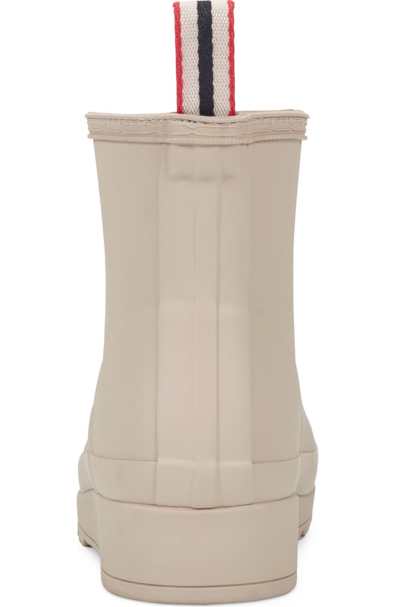 Hunter Play Short Faux Shearling Lined Waterproof Rain Boot, Alternate, color, Light Gray