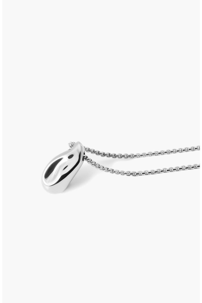 Perto Mini Pendant Necklace, Alternate, color, Silver