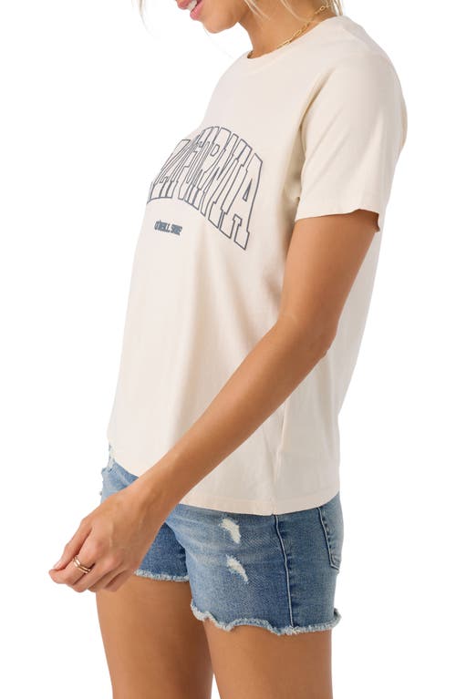 O'neill Coastal Cali Cotton Graphic T-shirt In Tapioca