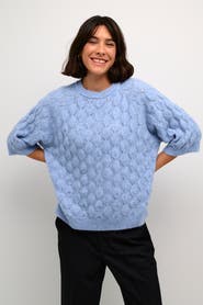 Kaffe Malene Half Sleeve Round Neck Pullover