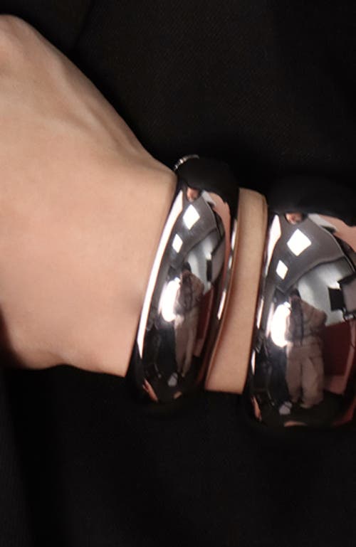 Rc Retro Chic Drop Bangle In Silver