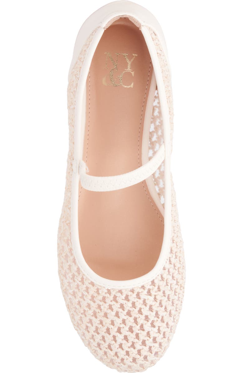 NEW YORK AND COMPANY Lara Woven Ballet Flat, Alternate, color, Bone