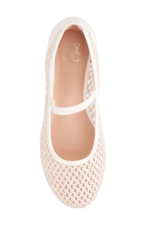 New York And Company Lara Woven Ballet Flat In Bone