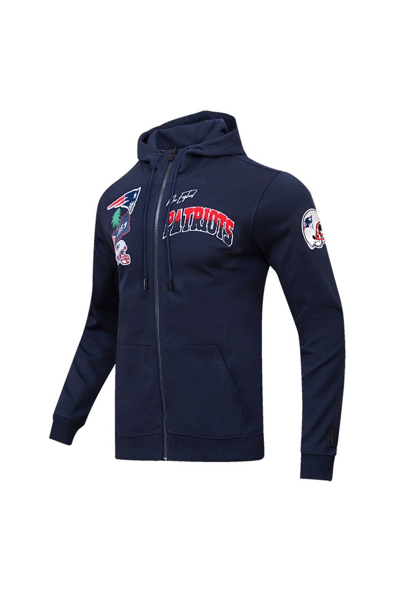 Men's Pro Standard Navy New England Patriots Hometown Full-Zip Hoodie, Alternate, color, Navy
